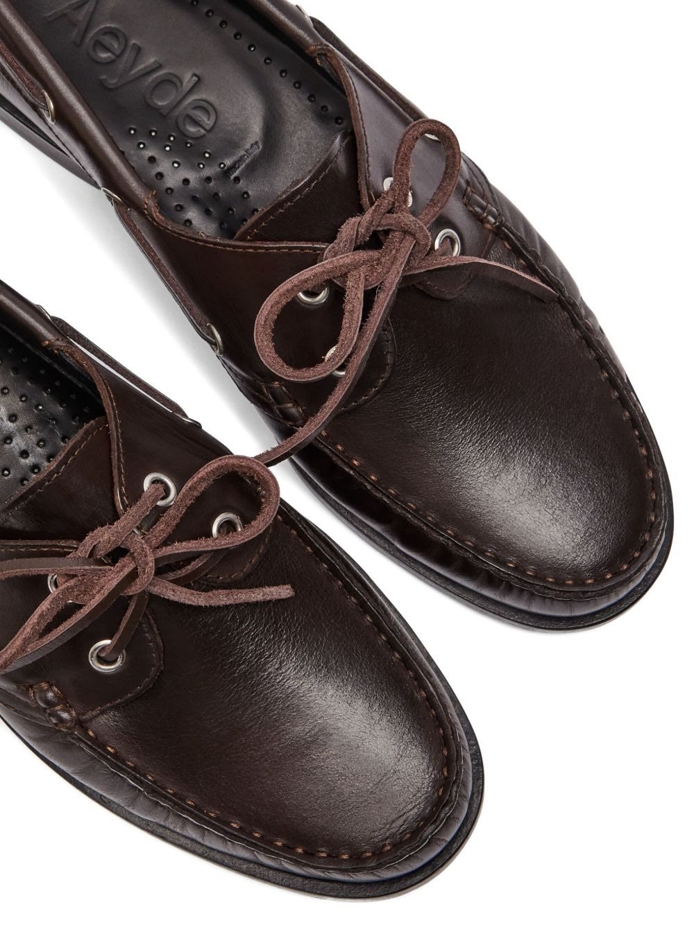 Harris lace-up leather loafers - 4
