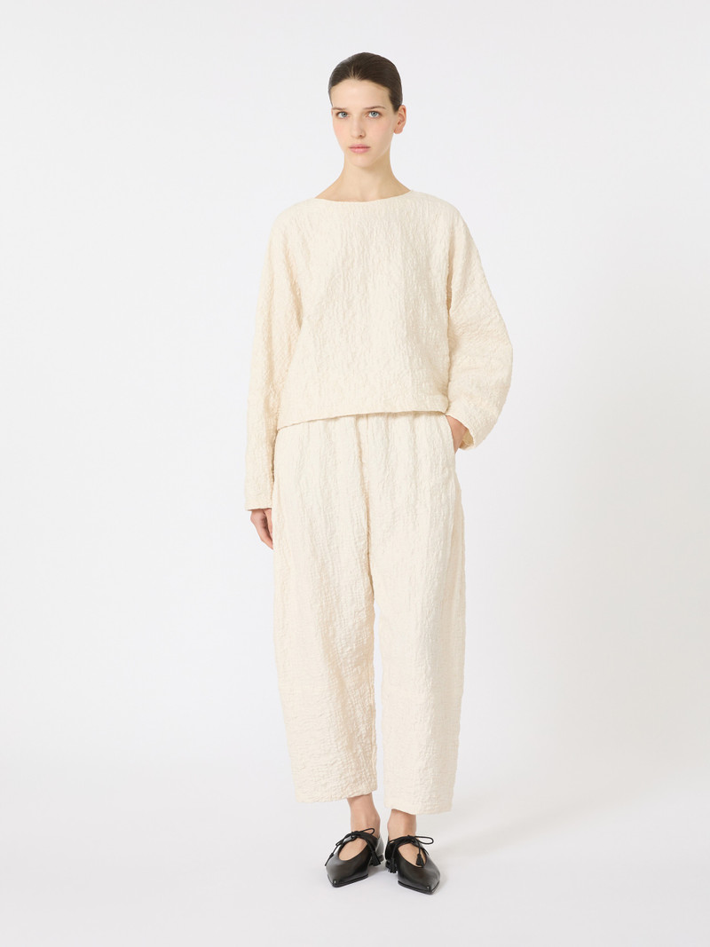 Max Mara PEPAIA Jersey crew-neck blouse outlook