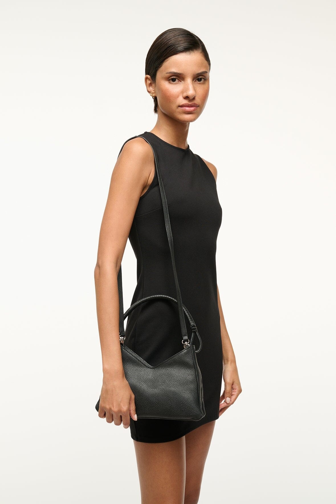 STAUD VALERIE SHOULDER BAG BLACK - 4