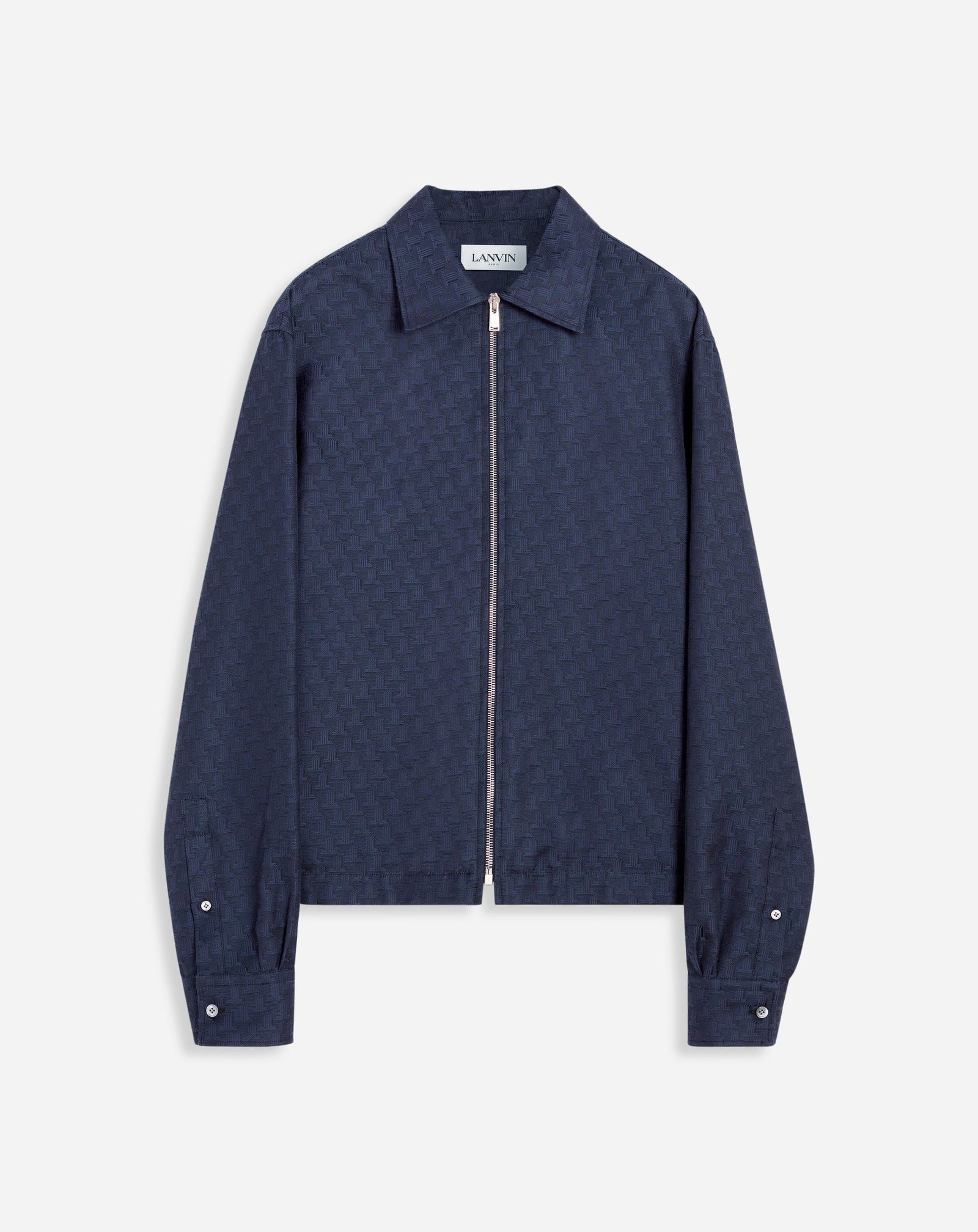 JL3D JACQUARD ZIP-UP SHIRT - 1