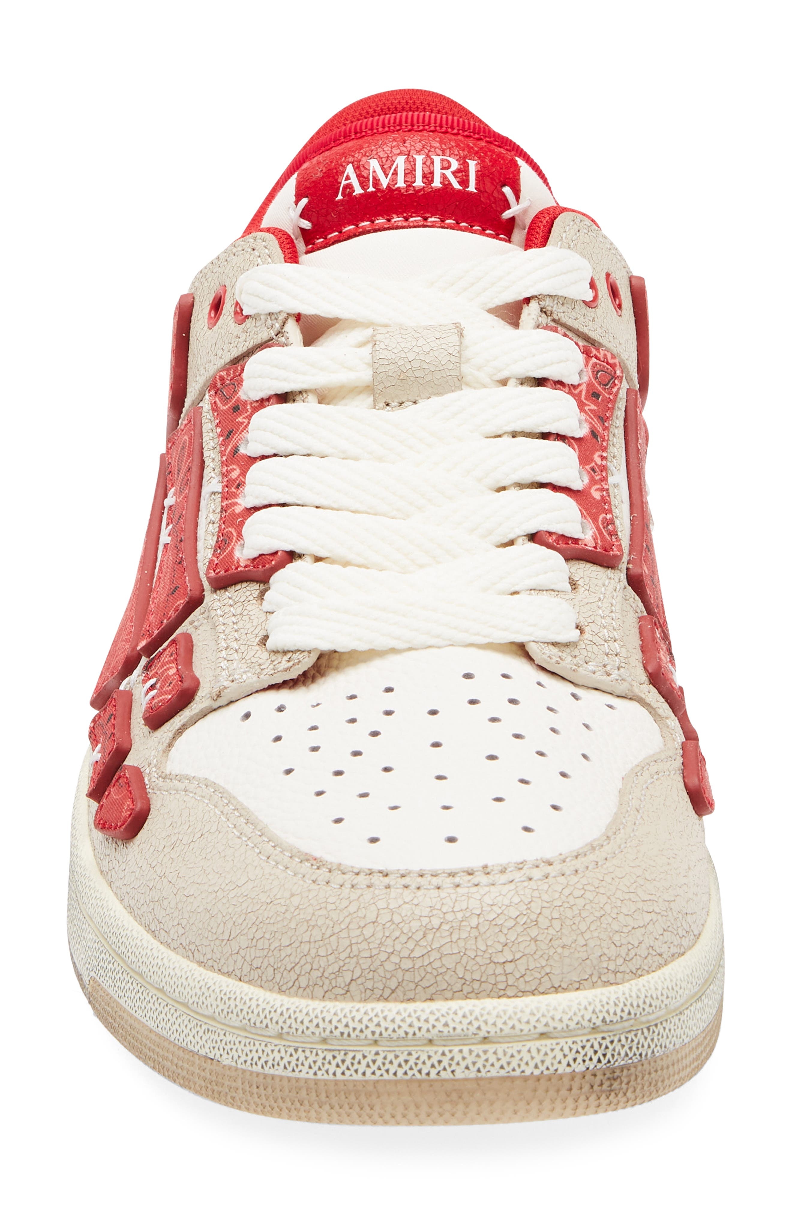 AMIRI Bandana Skeleton Low Top Sneaker in Varsity Red at Nordstrom - 4
