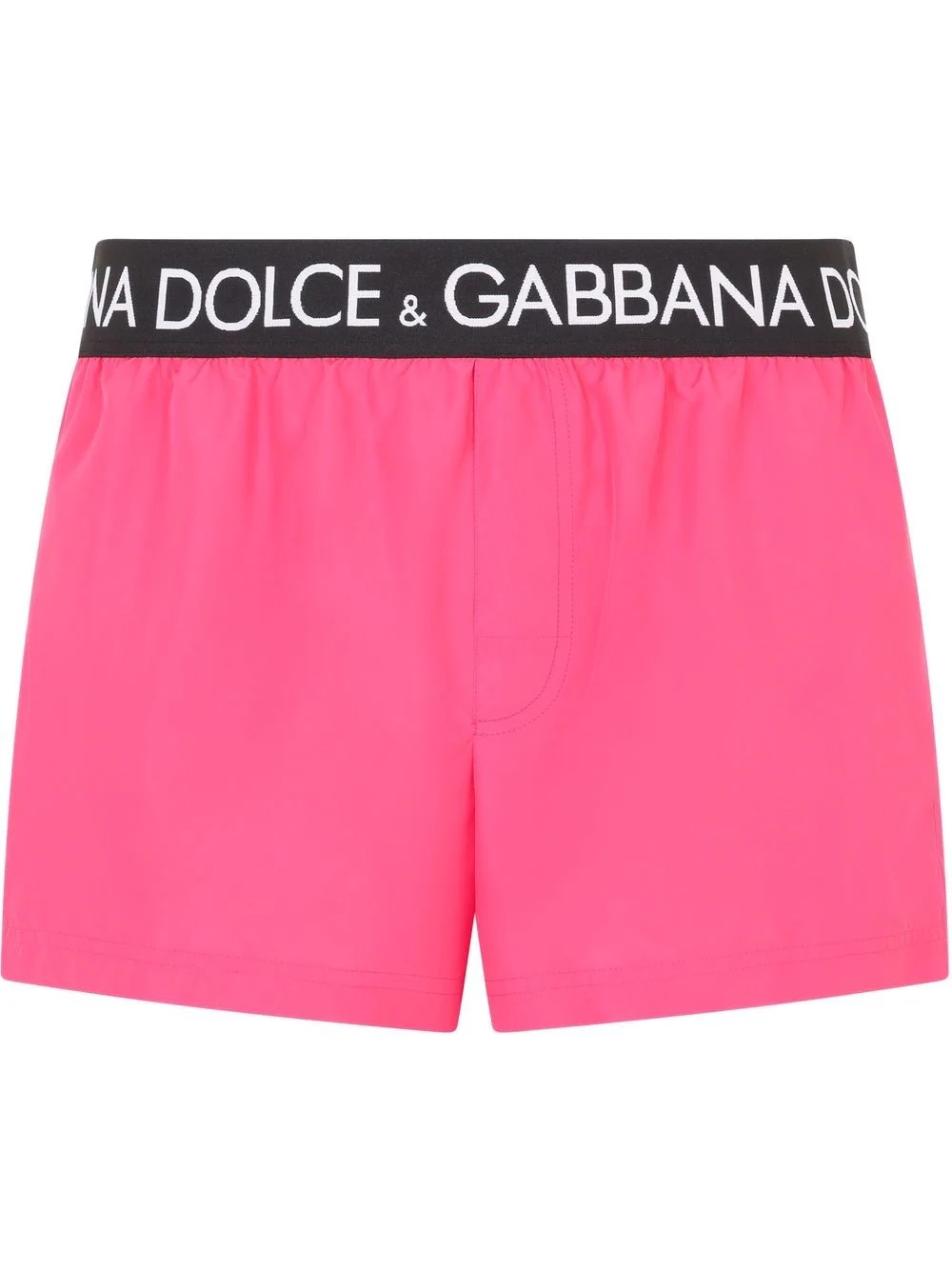 logo-waistband swim shorts - 1