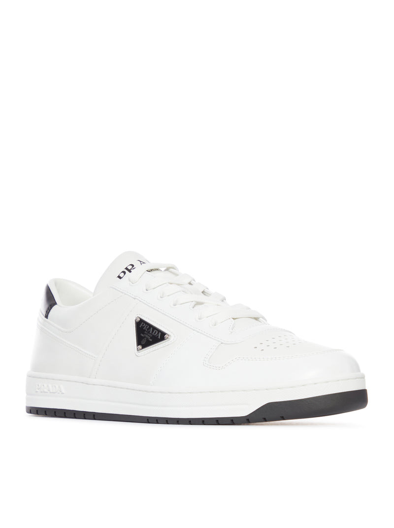 Prada Men Downtown Leather Sneakers - 2