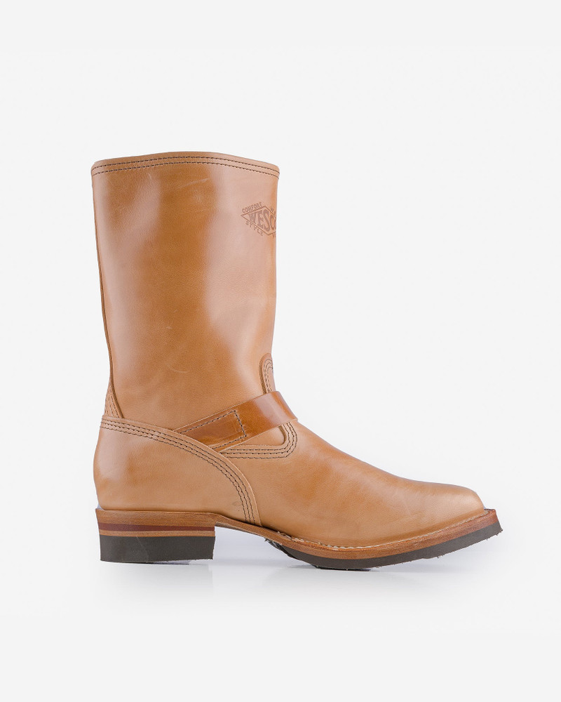 WESCO-MRLOU-NATH WESCO® - 10&QUOT; HORSEHIDE ENGINEER BOOT - NATURAL. THE &QUOT;MISTER LOU&QUOT; 4