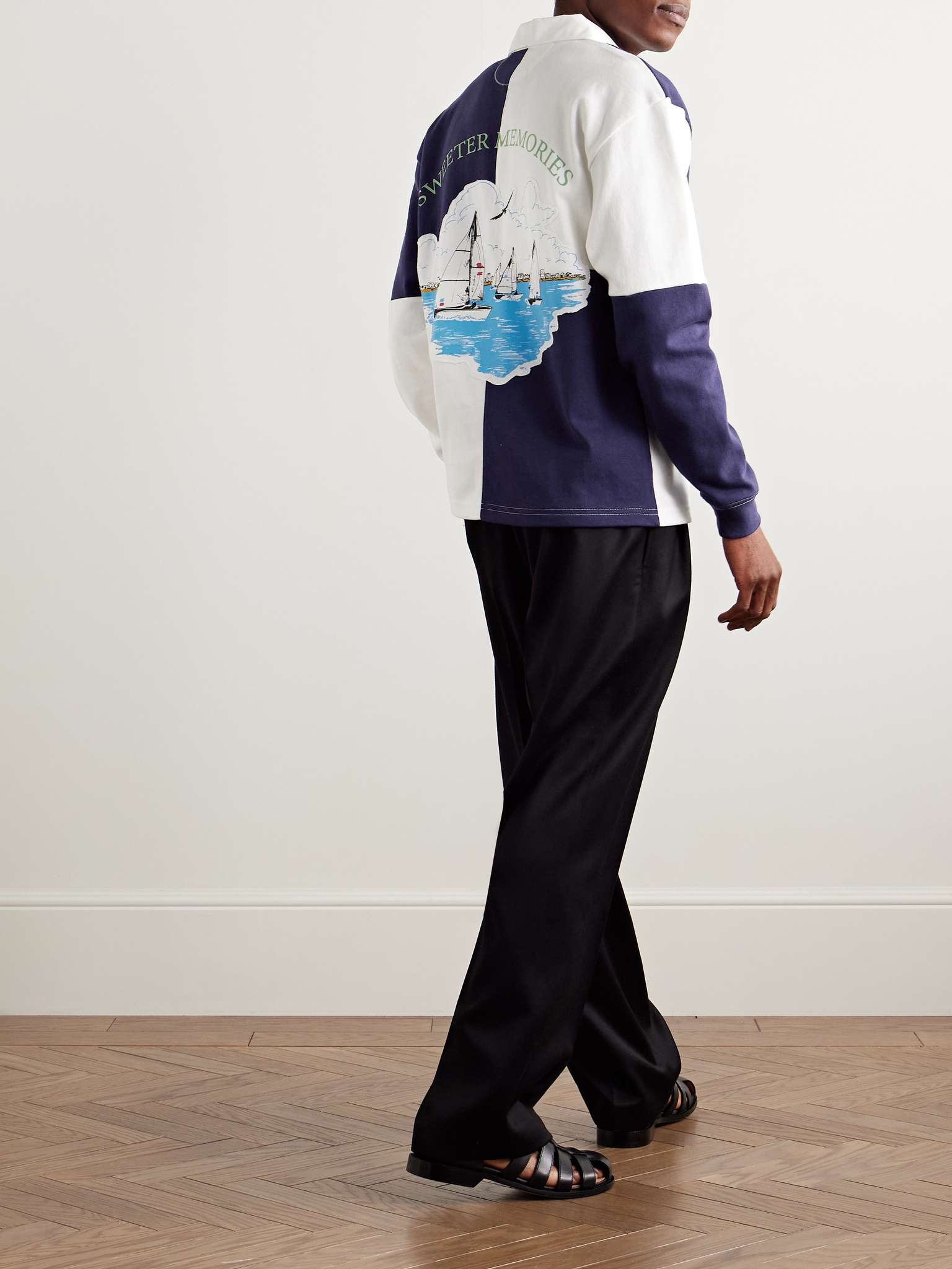 Grandfather Appliquéd Printed Cotton Polo Shirt - 2