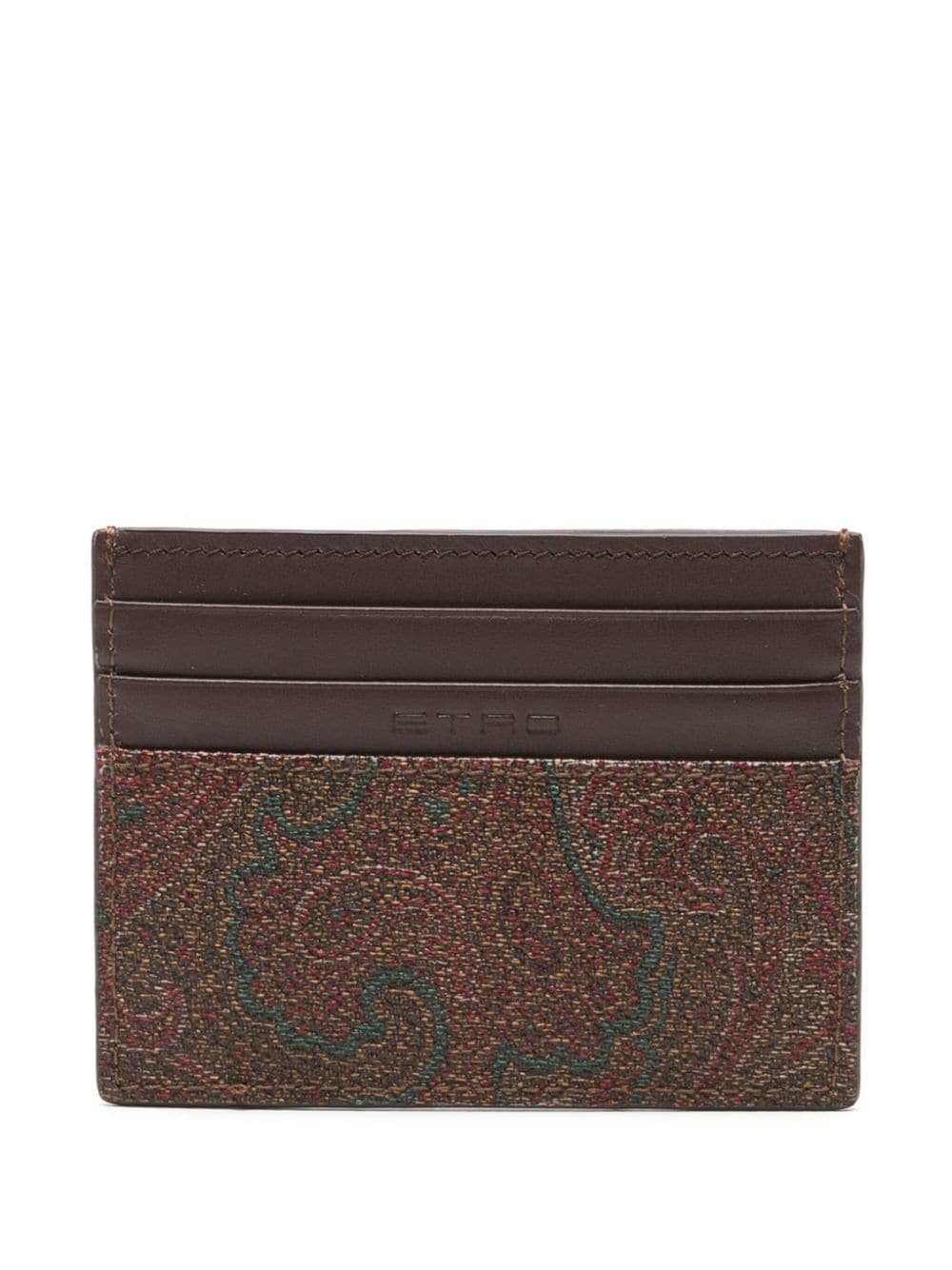 Pegaso-embroidered cardholder - 2