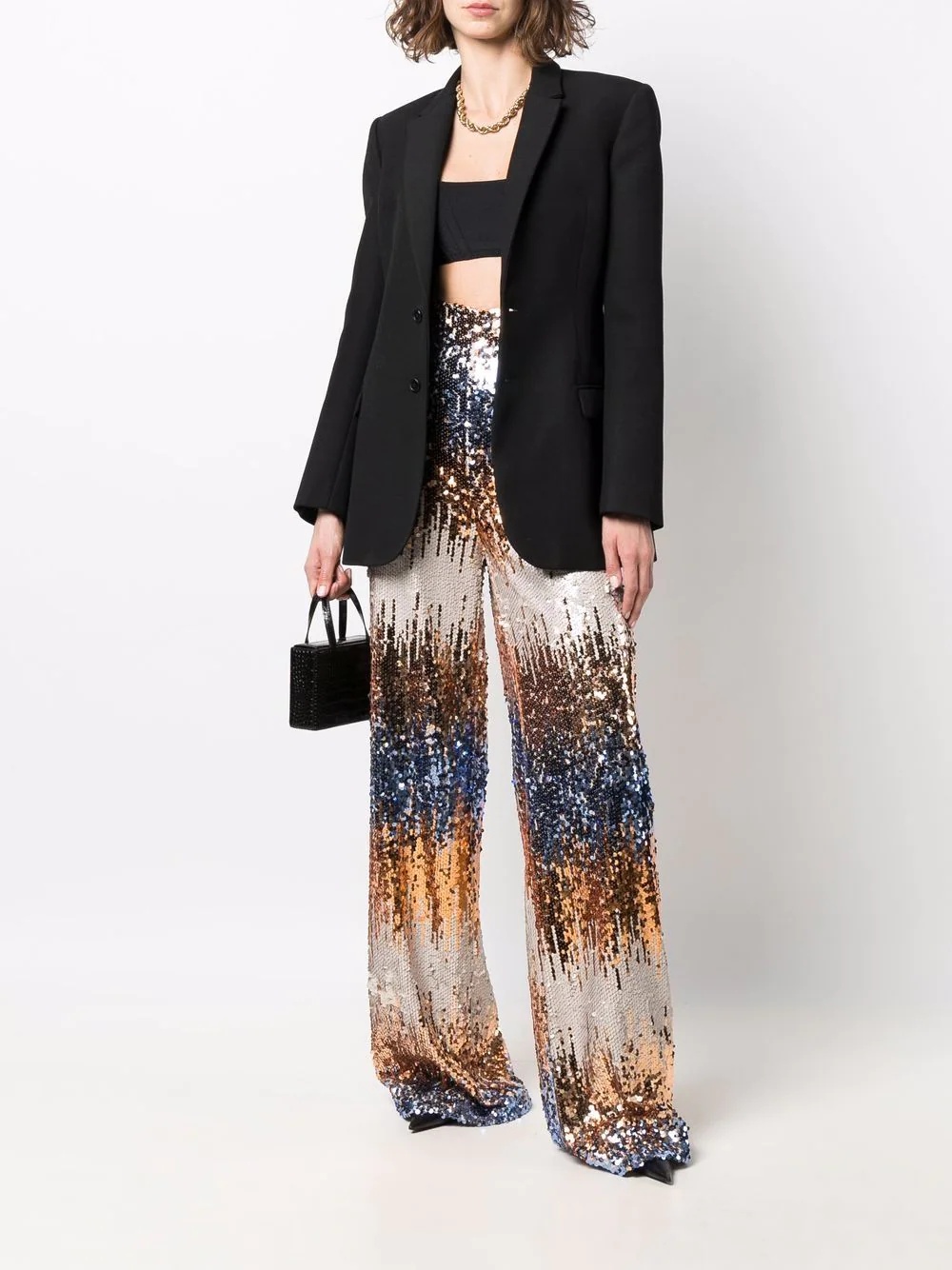 Gothic Plein sequin wide trousers - 2