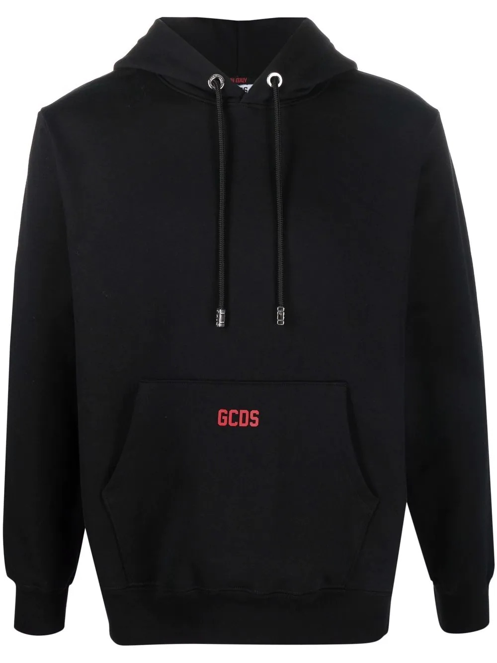 logo drawstring hoodie - 1