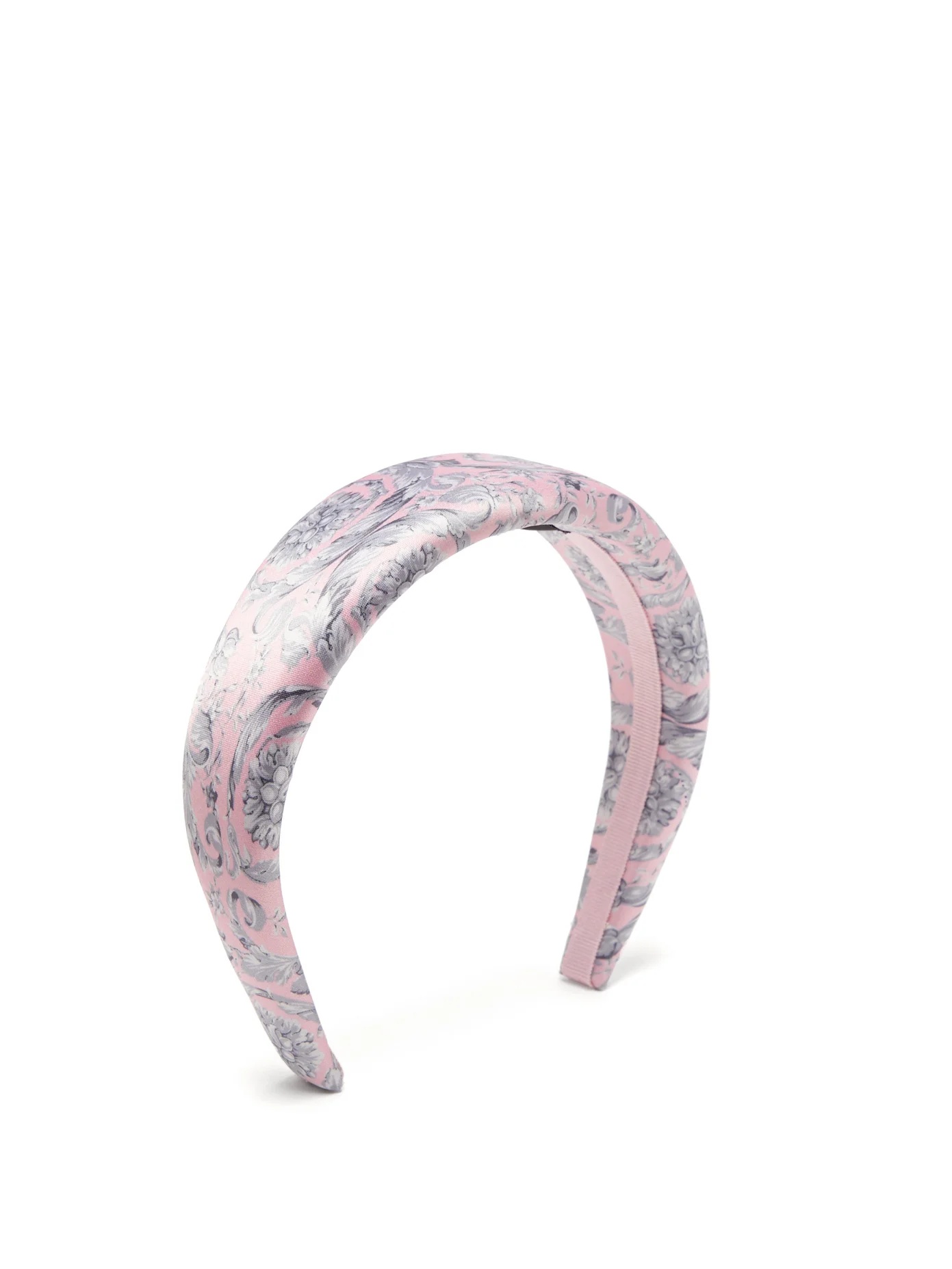 Baroque-print satin headband - 1