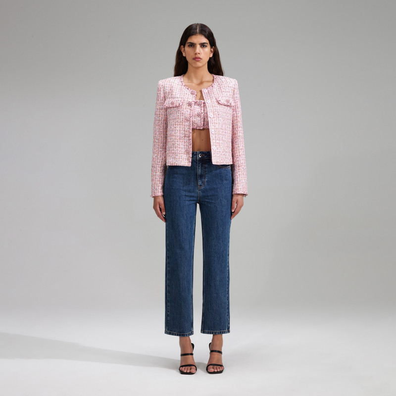 Denim Straight Leg Jeans 1