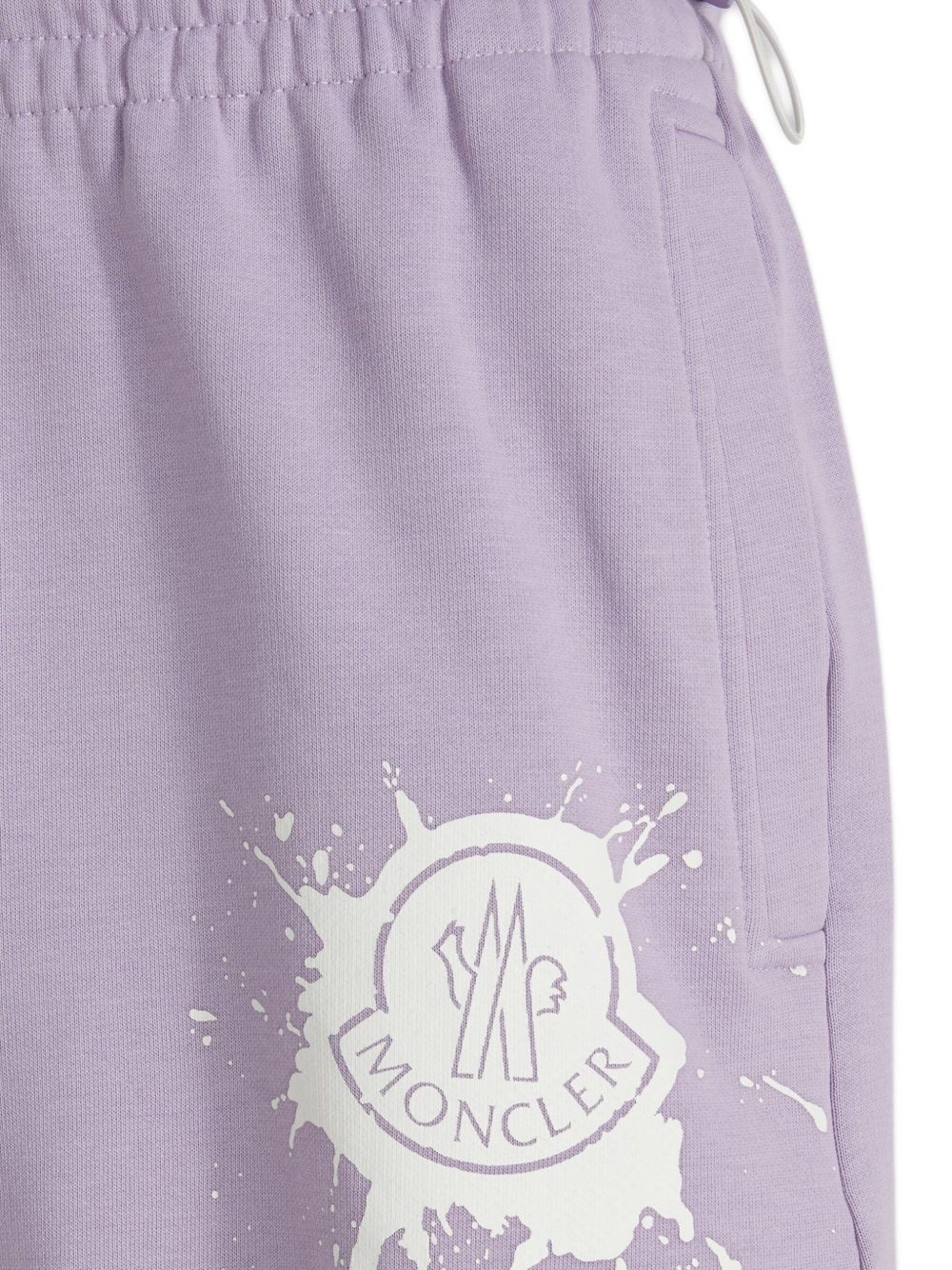 splatter-print drawstring shorts - 3