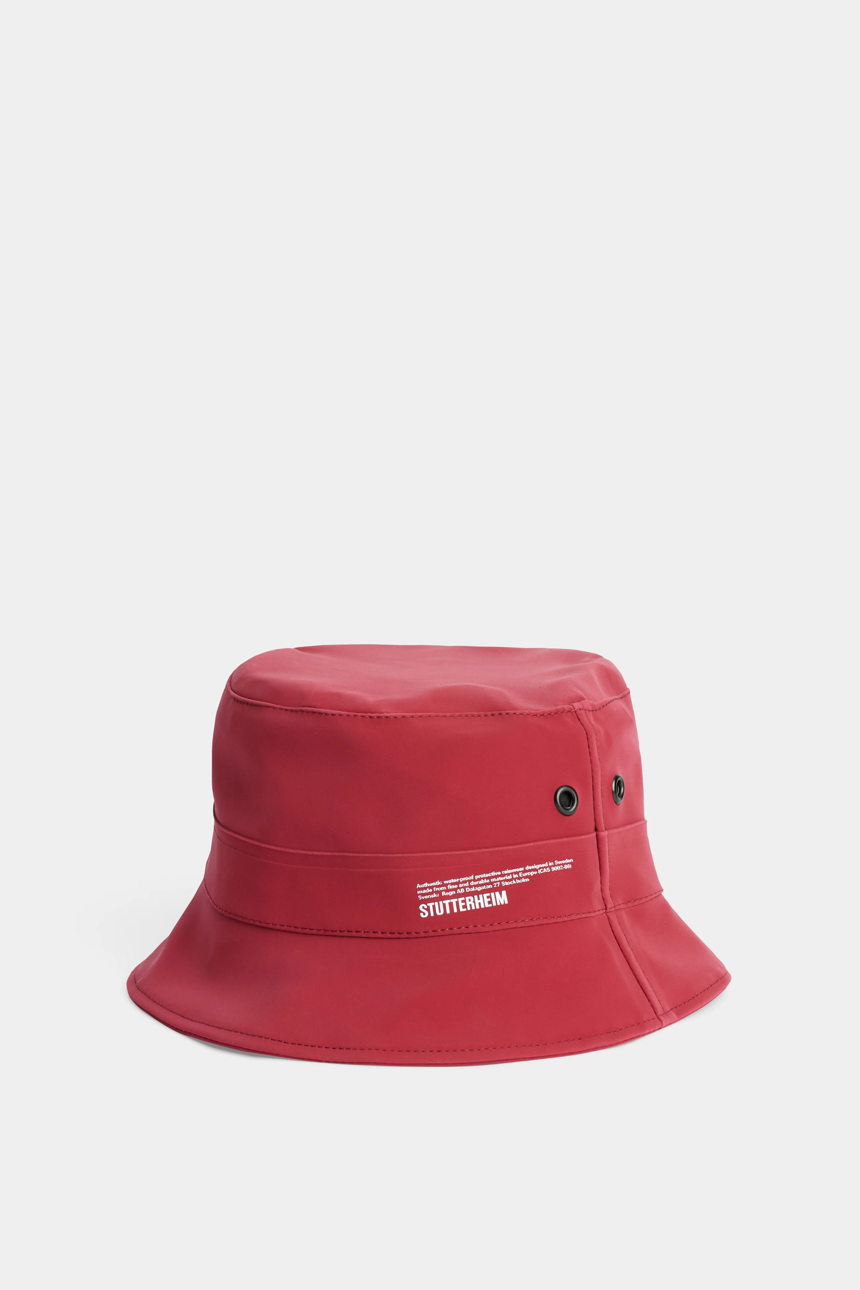 Beckholmen Matte Bucket Hat Burgundy - 1