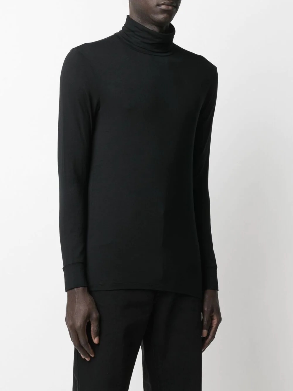 roll neck long-sleeve T-shirt - 3