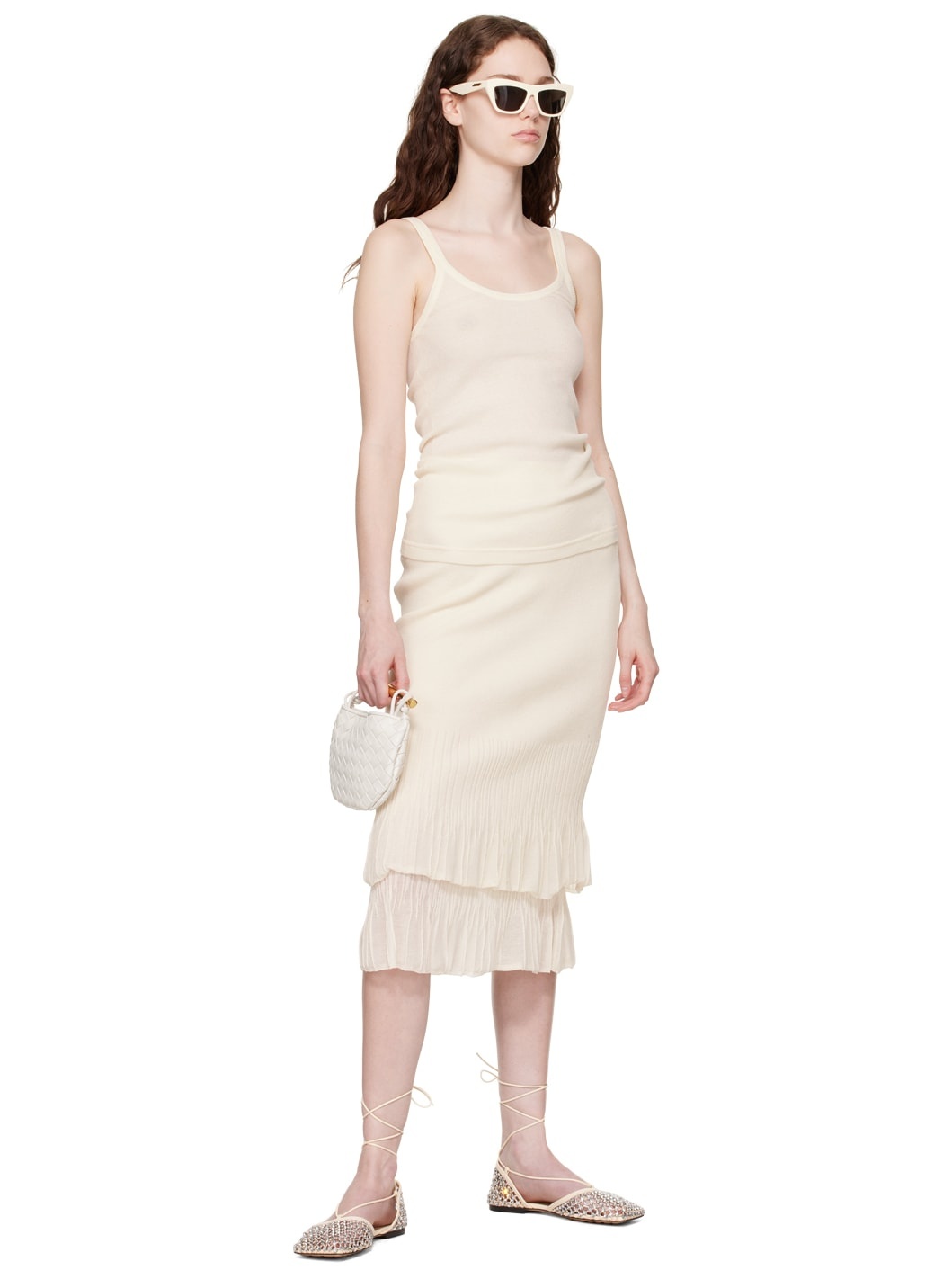 Off-White Wraparound Sandals - 5