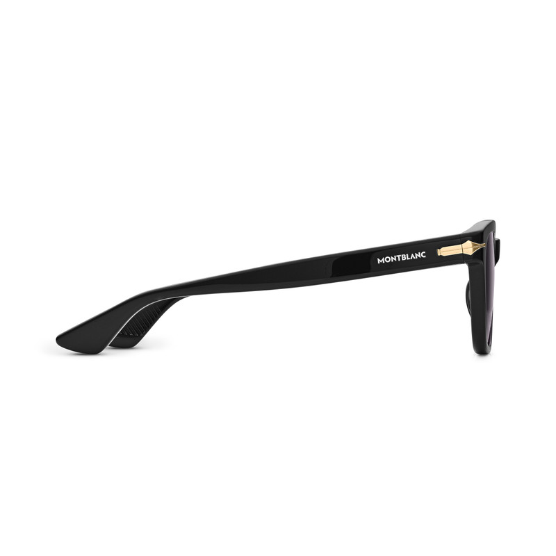 Montblanc Squared Sunglasses with Black Colored Acetate Frame (S) outlook