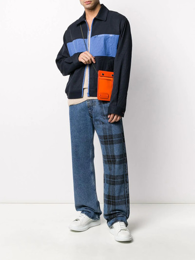 Marni checked wide-leg jeans outlook