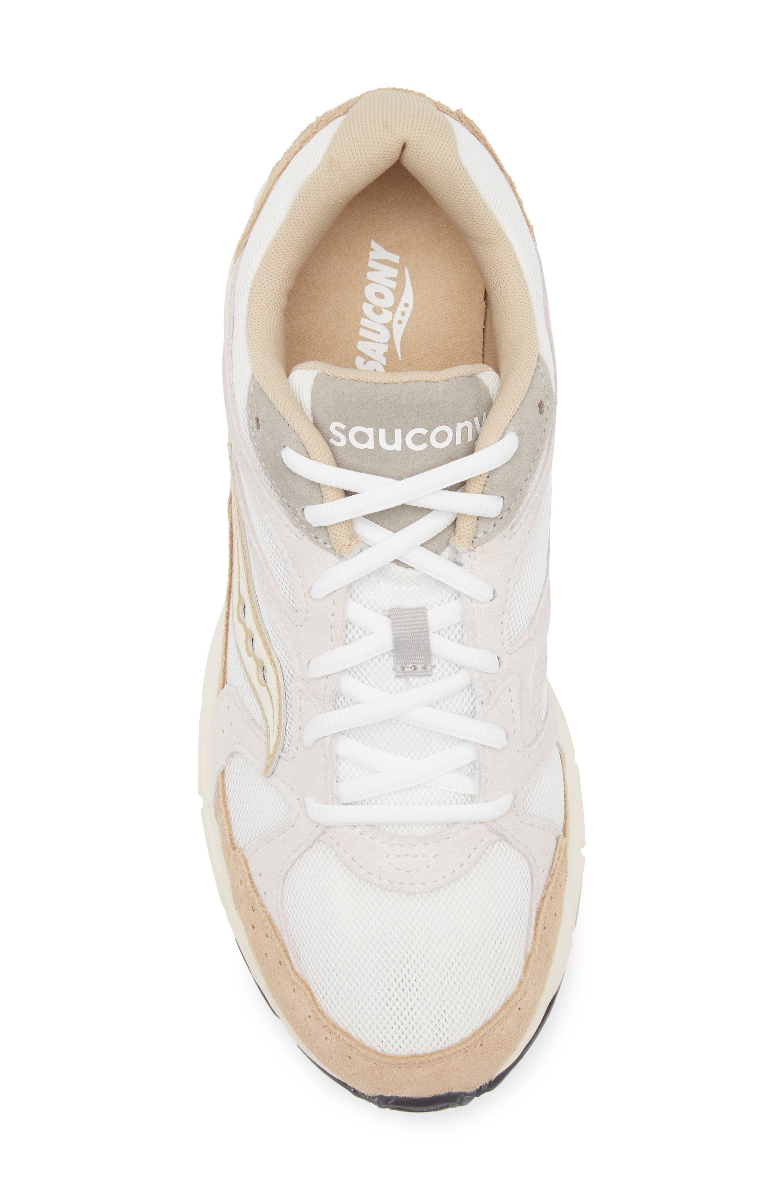 Saucony Ride Millenium Sneaker in White/Sand- Suede at Nordstrom - 5