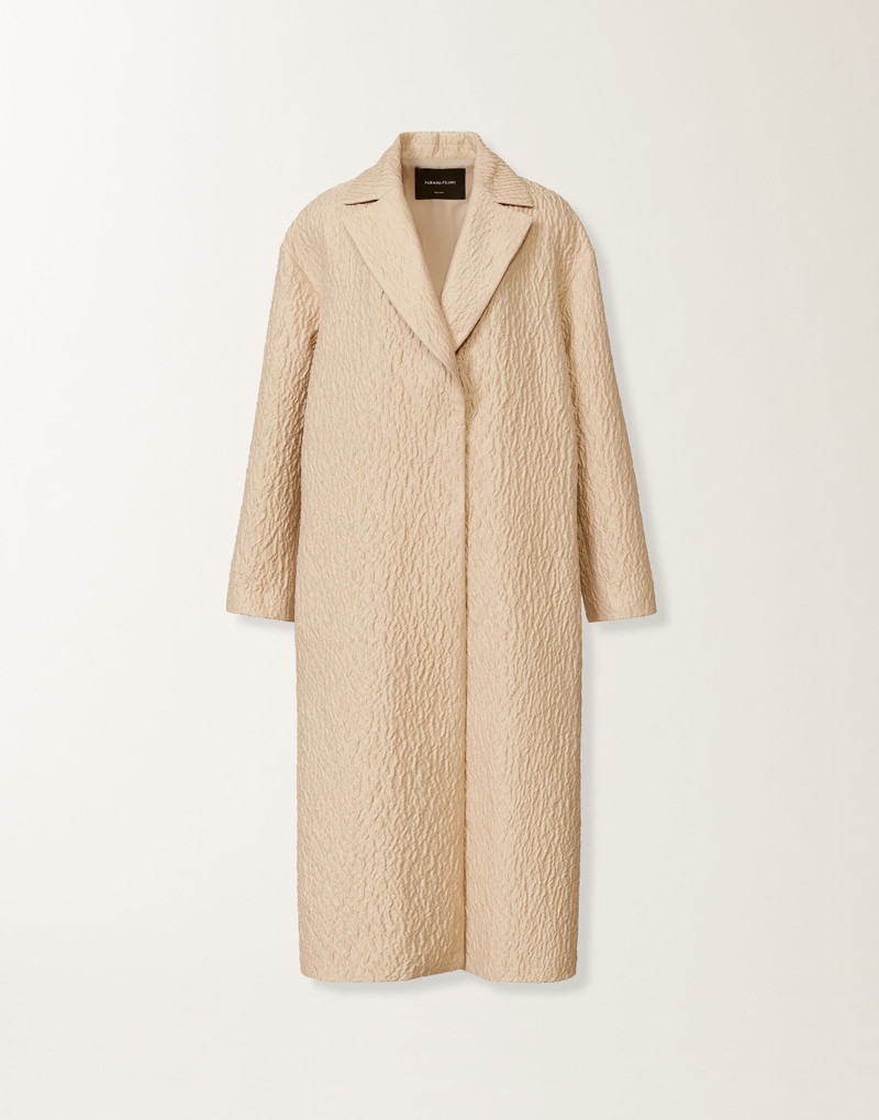 Embossed jacquard coat 1