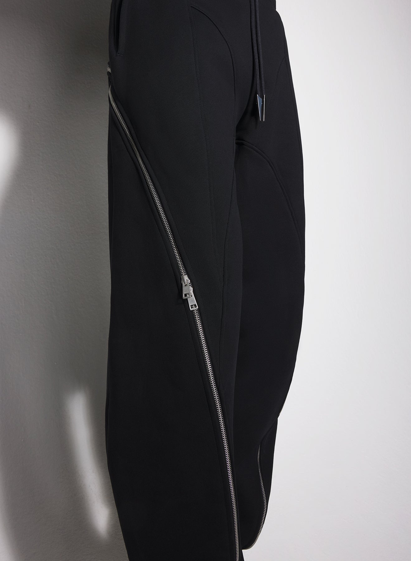 black light fleece zipped track pants - 3