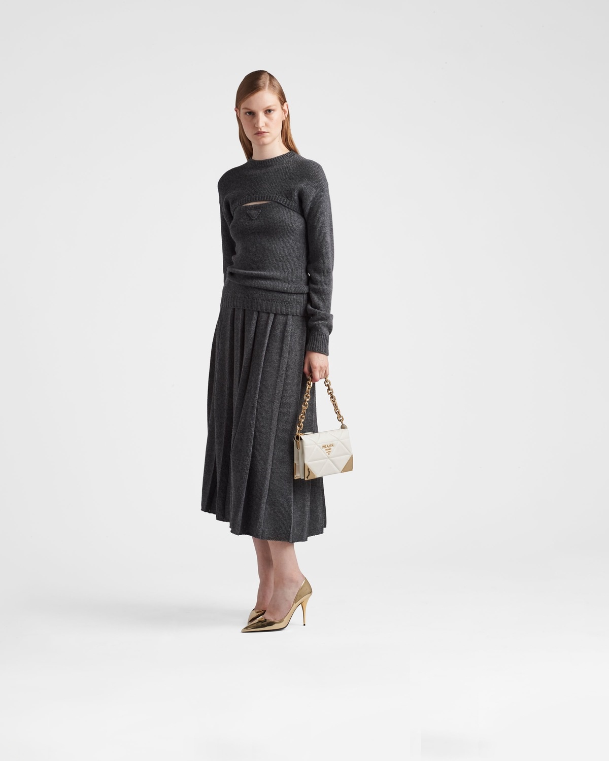 Quilted nappa leather shoulder bag - 2