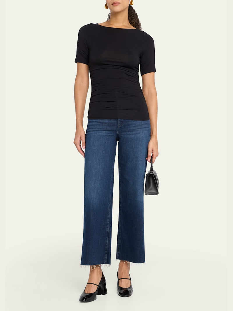 rag & bone Luca Shirred Short-Sleeve Top outlook
