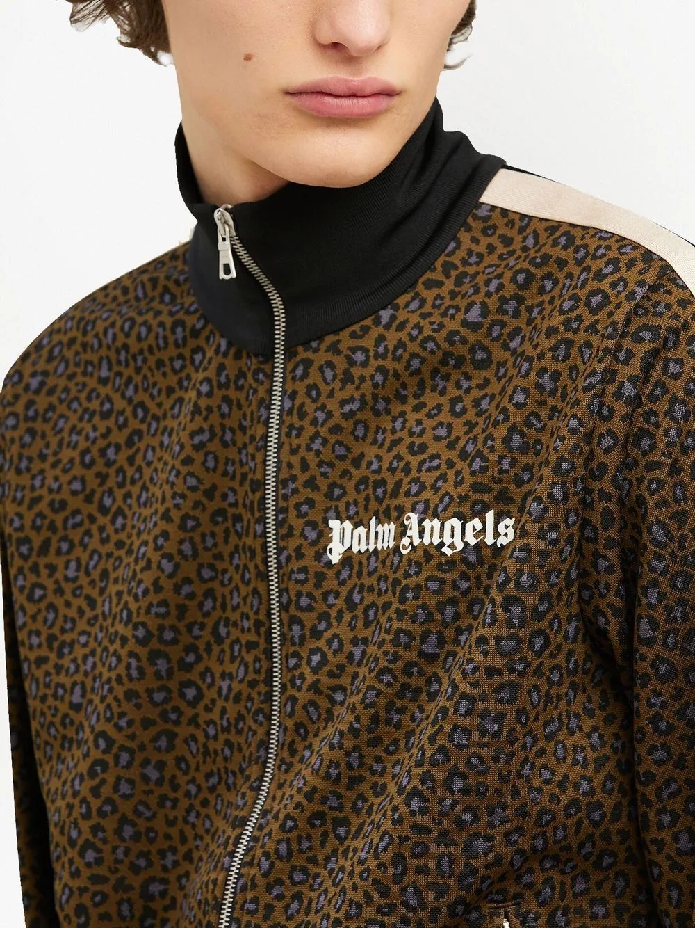 leopard-print track jacket - 6