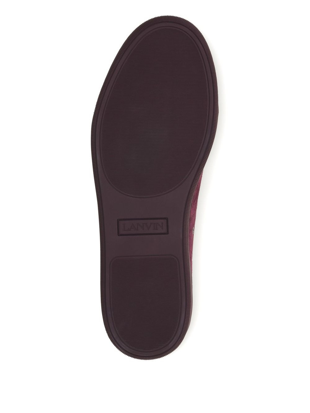 suede leather cap-toe sneakers - 4