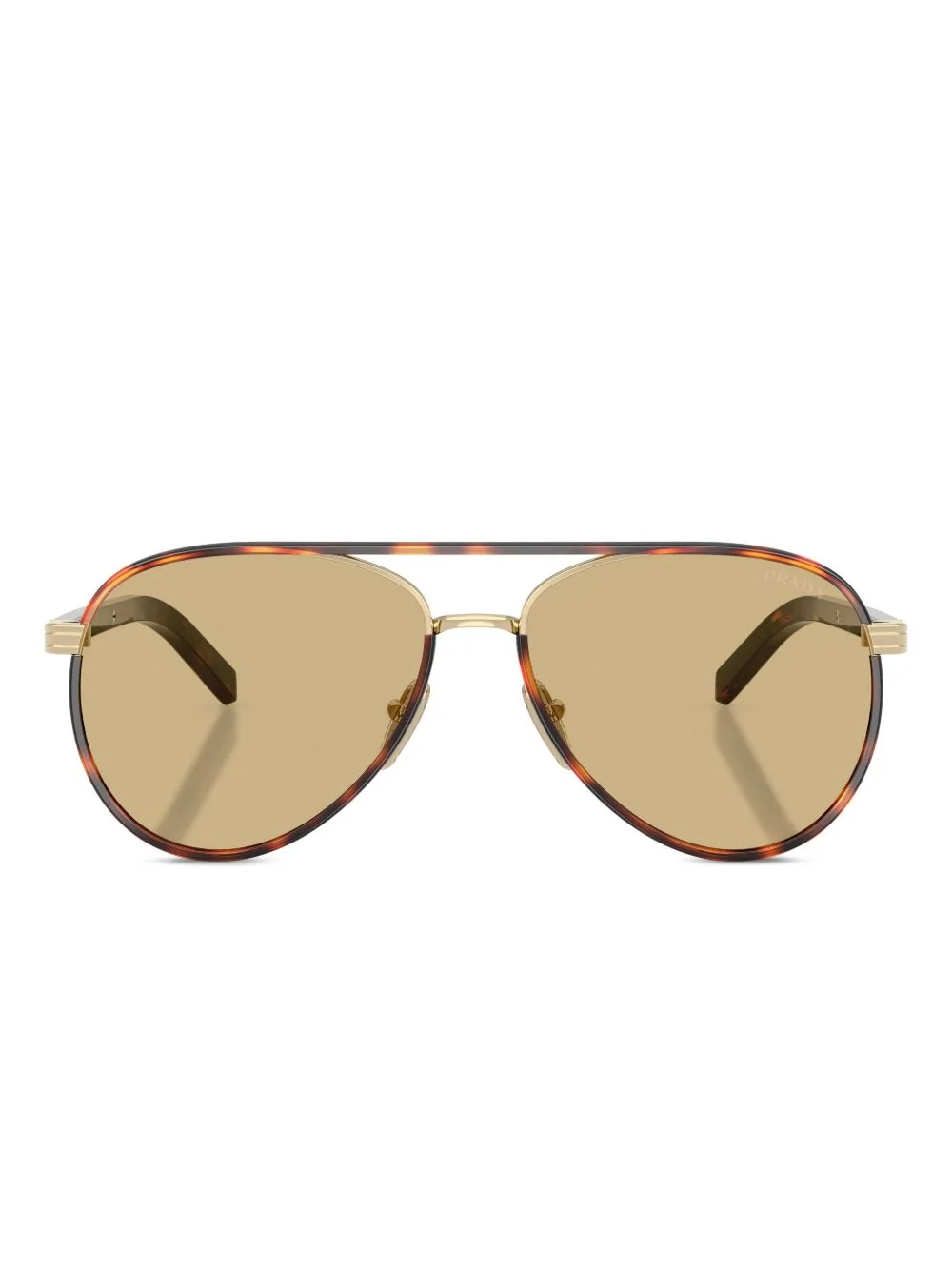 pilot-frame tortoiseshell sunglasses - 1