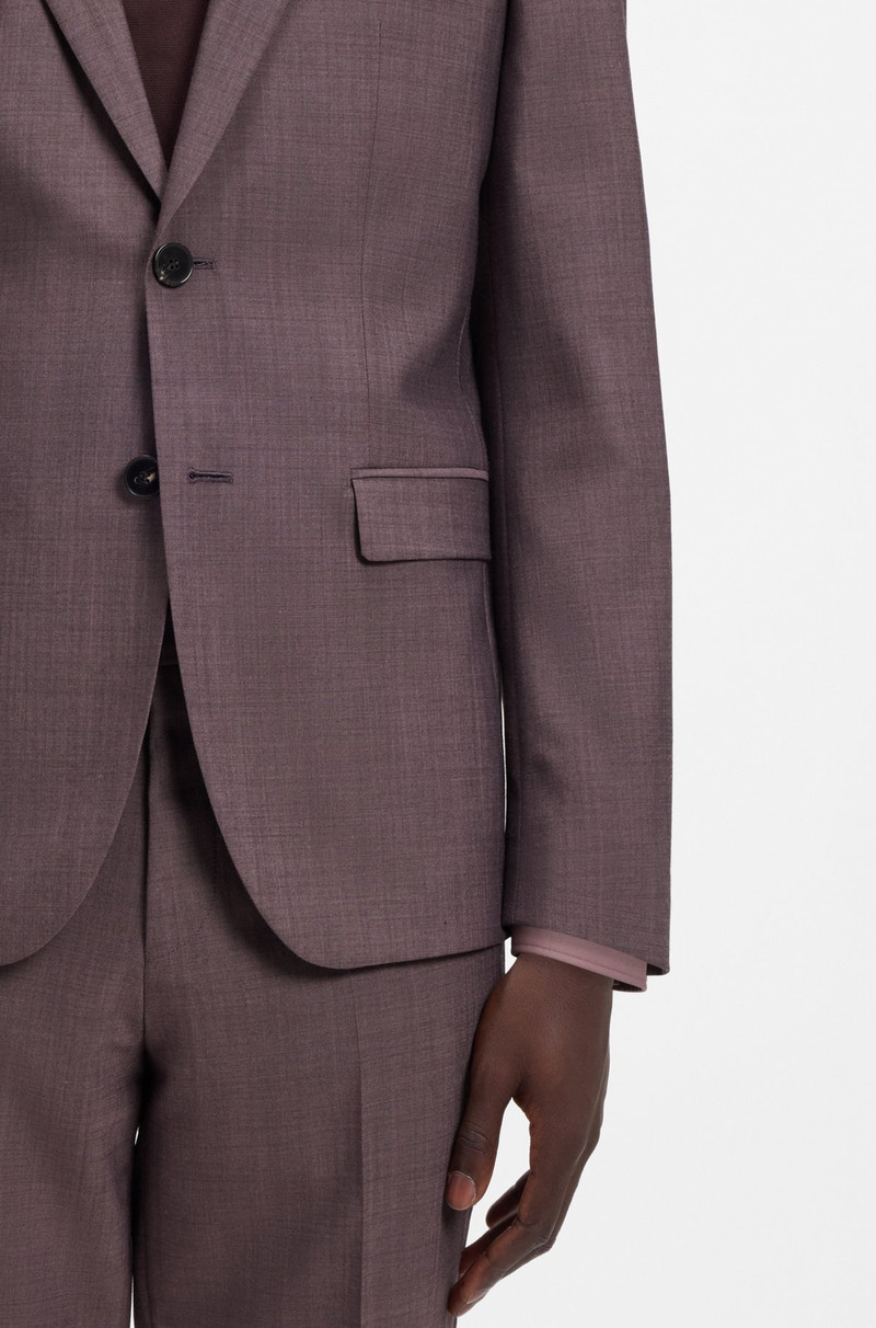 TWO-PIECE EXTRA-SLIM-FIT SUIT IN WOOL-BLEND POPLIN 5