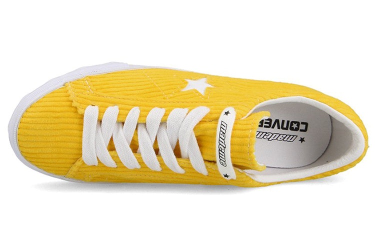 (WMNS) Converse MadeMe x One Star Platform Suede Ox 'Vibrant Yellow' 561393C - 4