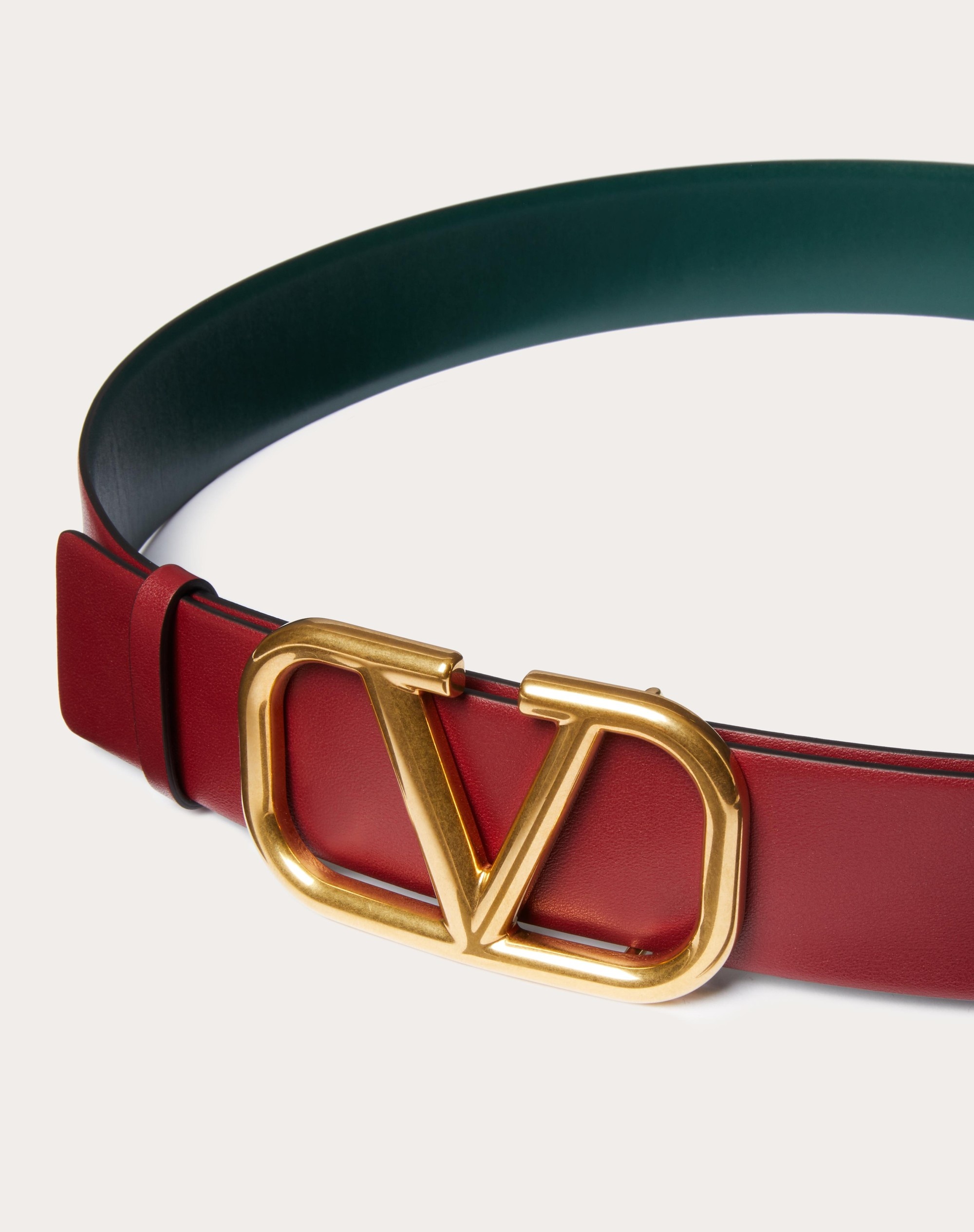 VLOGO SIGNATURE REVERSIBLE CALFSKIN BELT 40 MM - 4