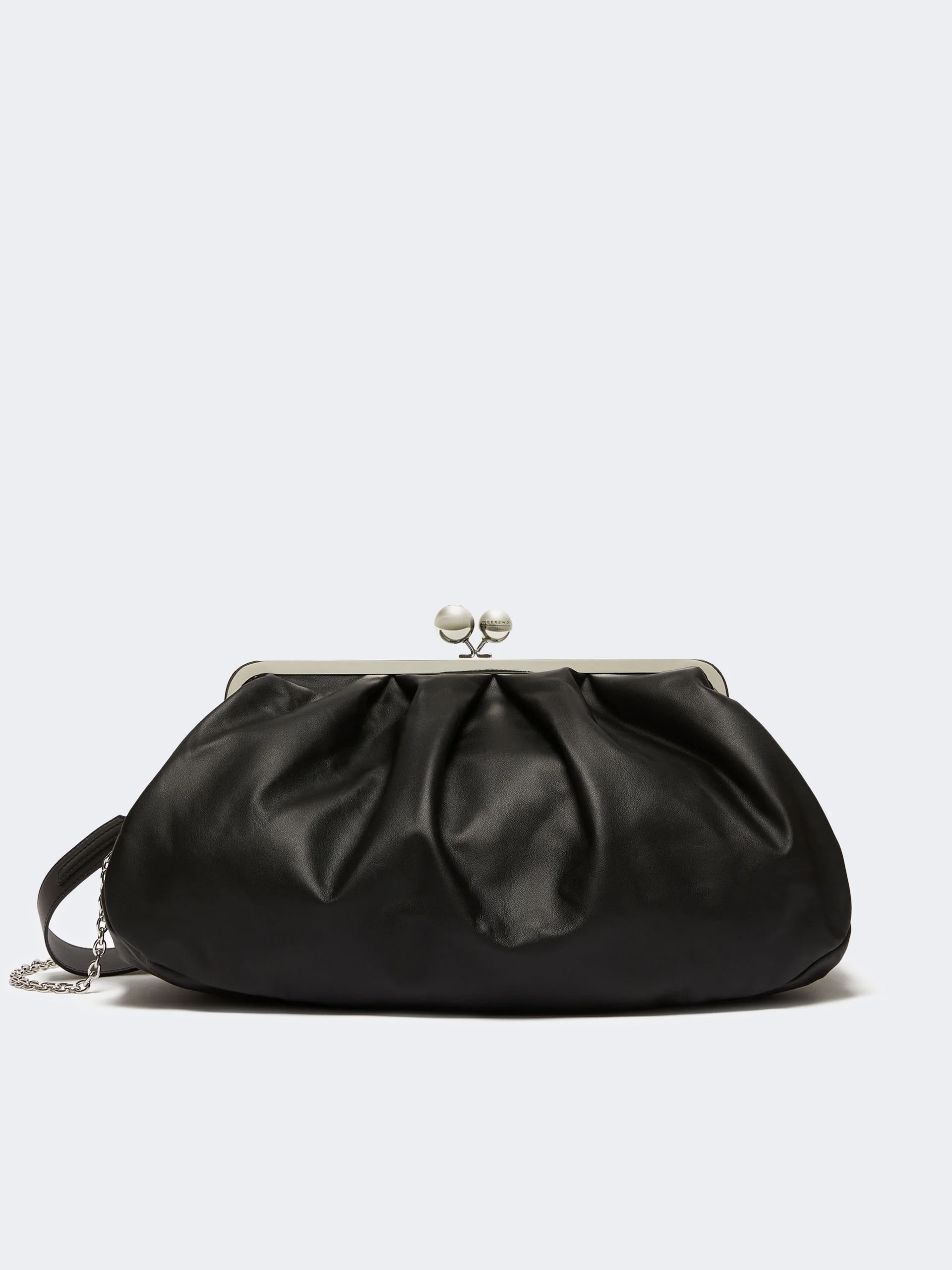 PROVINO Large sheepskin Pasticcino Bag - BLACK - 1