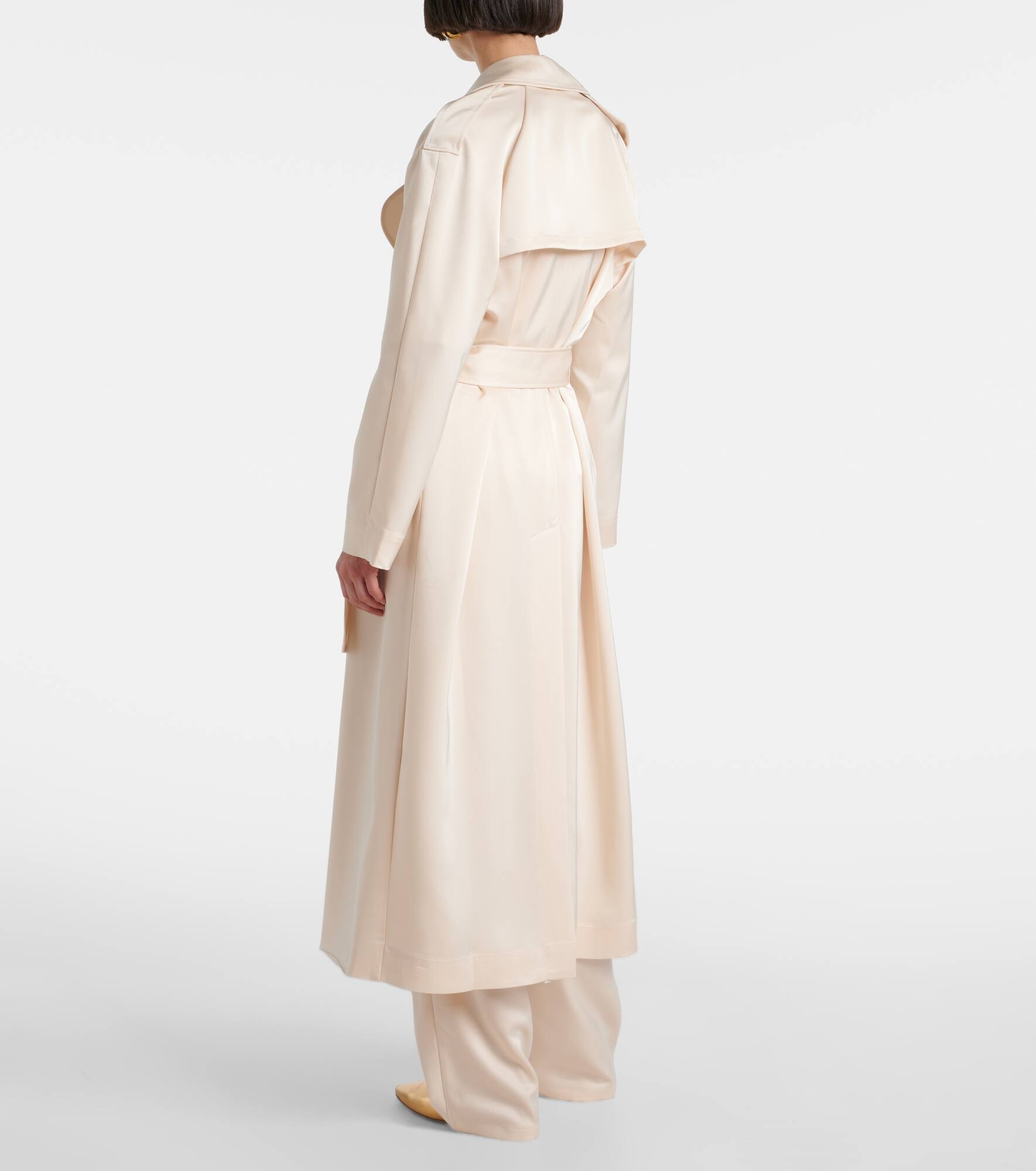 Barb satin trench coat - 3