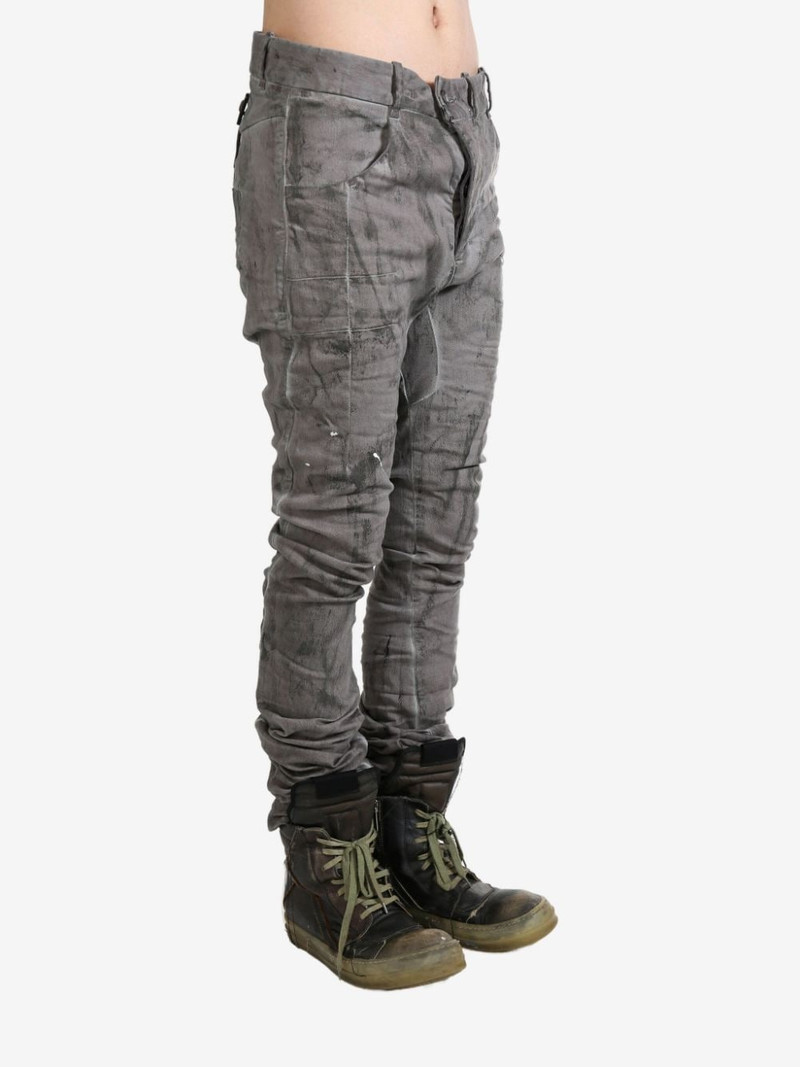 Boris Bidjan Saberi distress finish trousers outlook