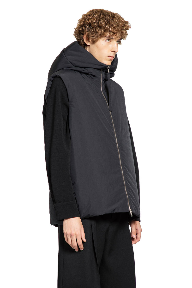 Jil Sander Jil Sander Man Black Vests outlook