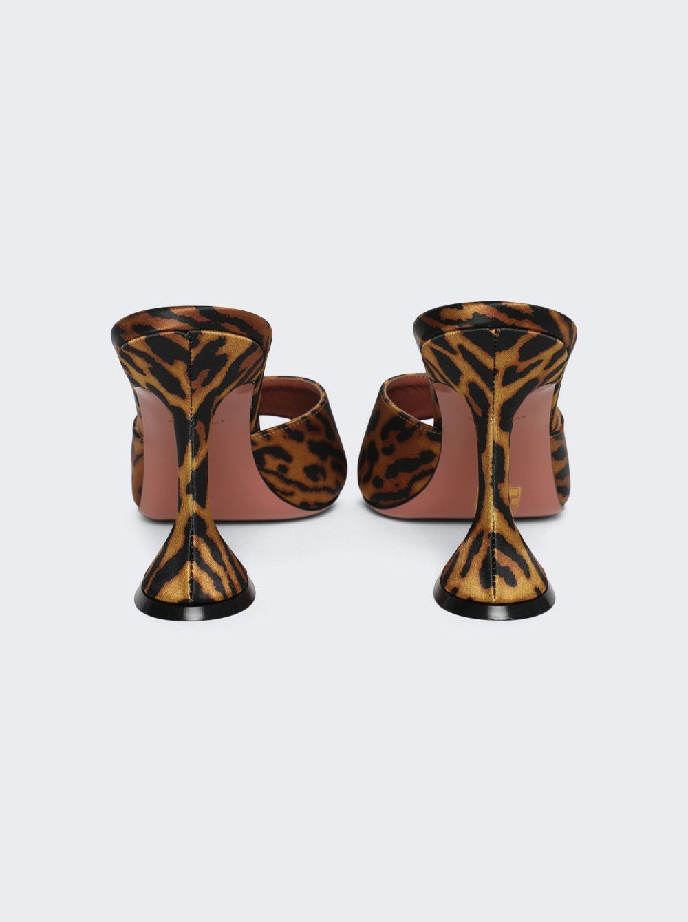 Lupita Satin Slipper Sandals Tiger Print - 2