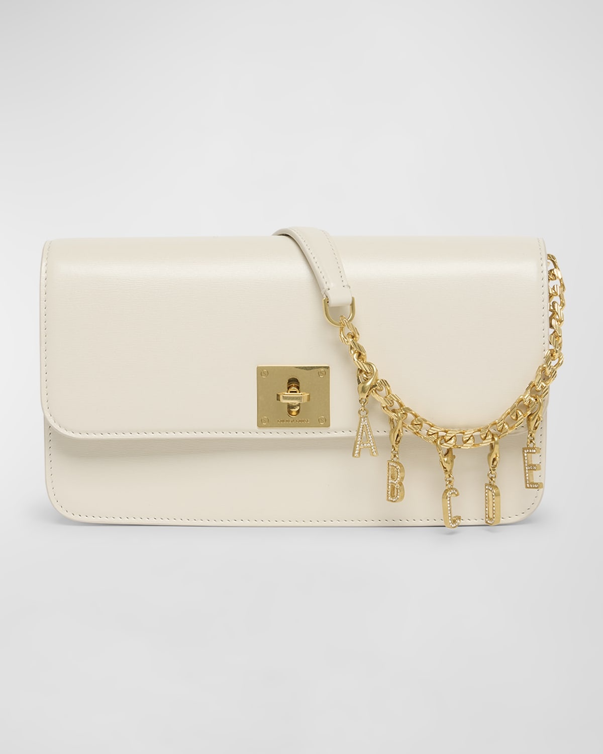 Golden Embellished Letter Charm - 3