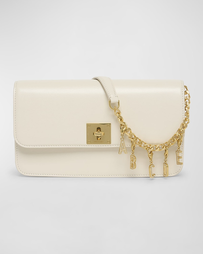 Golden Embellished Letter Charm 3