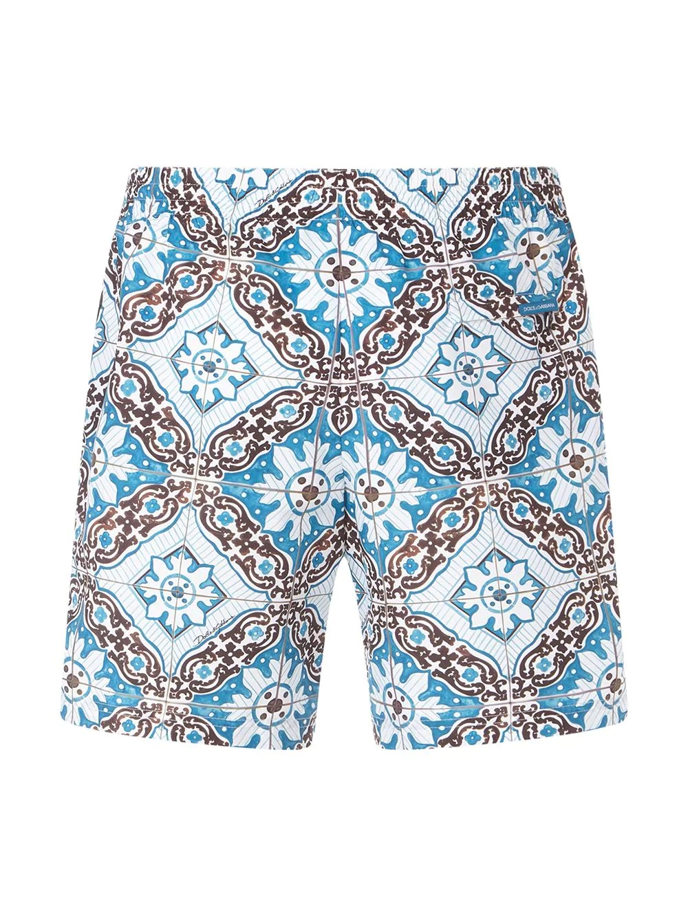 Majolica print swim shorts - 2