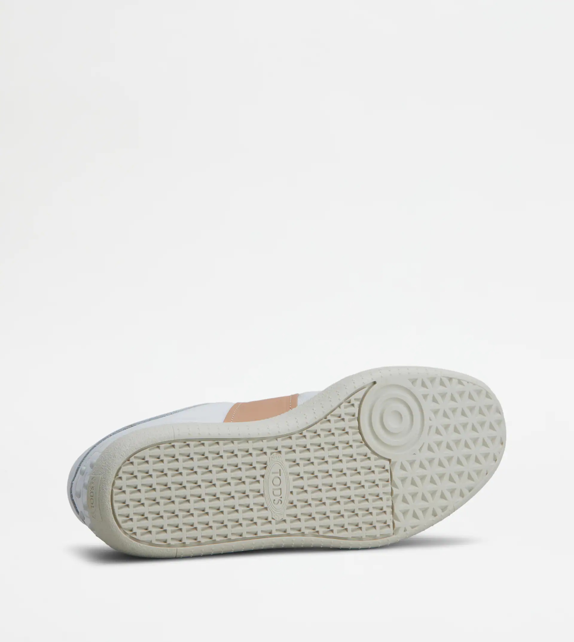 TOD'S TABS SNEAKERS IN LEATHER - WHITE, BEIGE, BLUE - 5