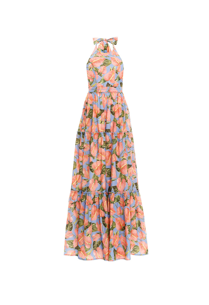 Naranja Anturios Blue Maxi Dress 1