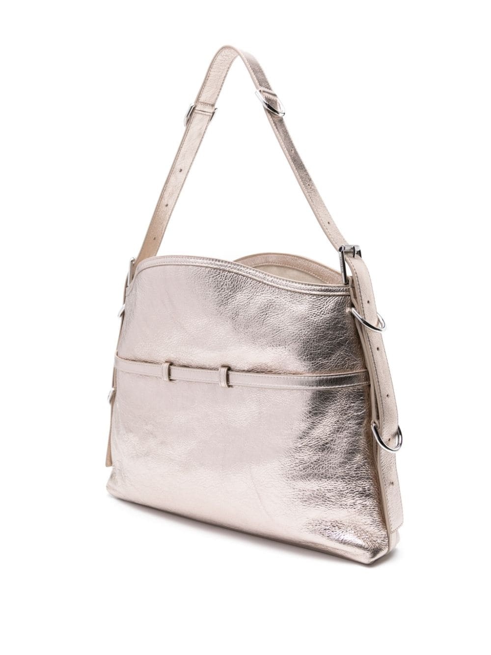 medium Voyou laminated shoulder bag - 3