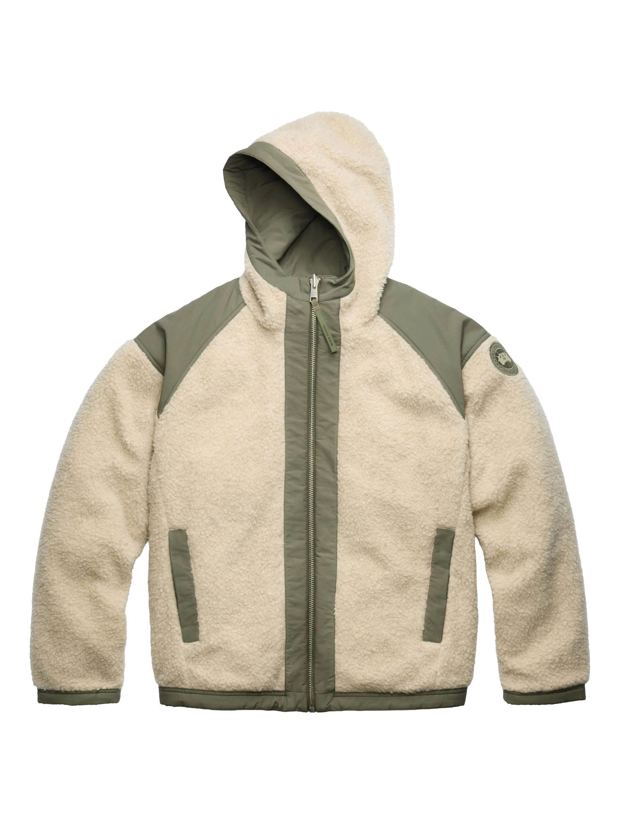 Men's Alberni Reversible Fleece Jacket - Light Tan Smokey Sage - 1