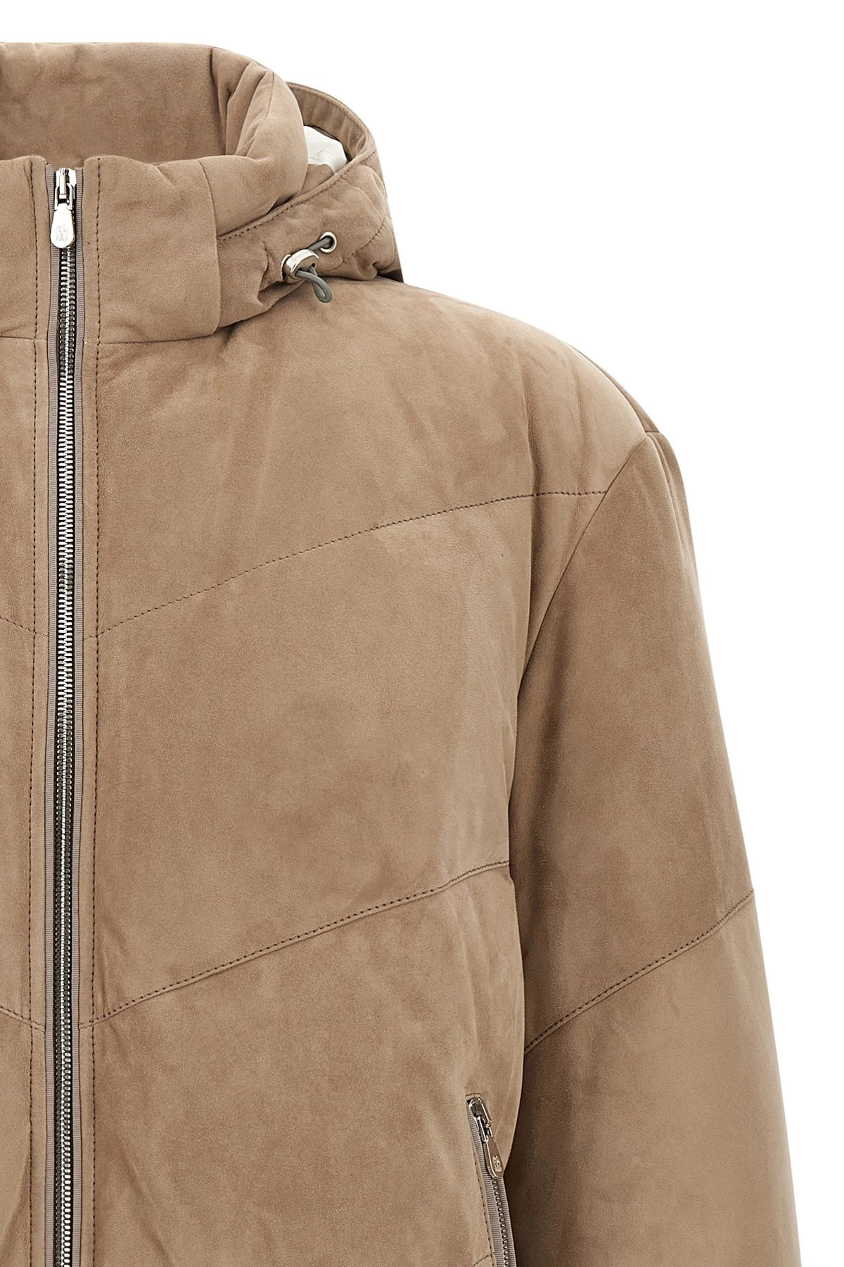 Suede down jacket - 3