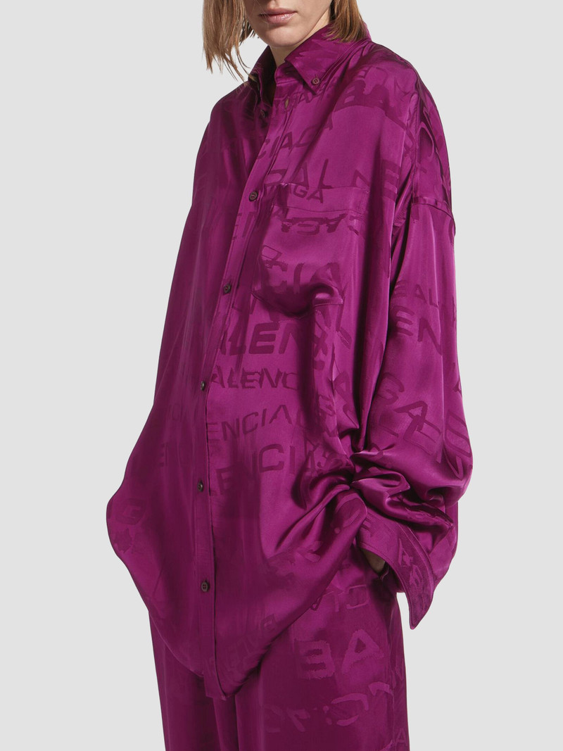 Women's Cocoon Shirt - Plum 3