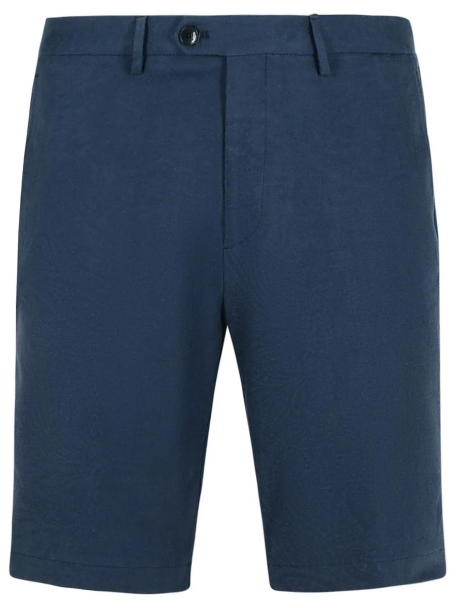 Etro 'Roma' Blue Cotton Bermuda Shorts - 1