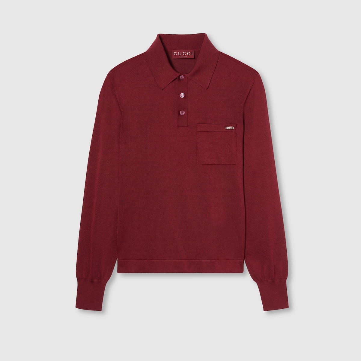 Fine silk polo top - 1