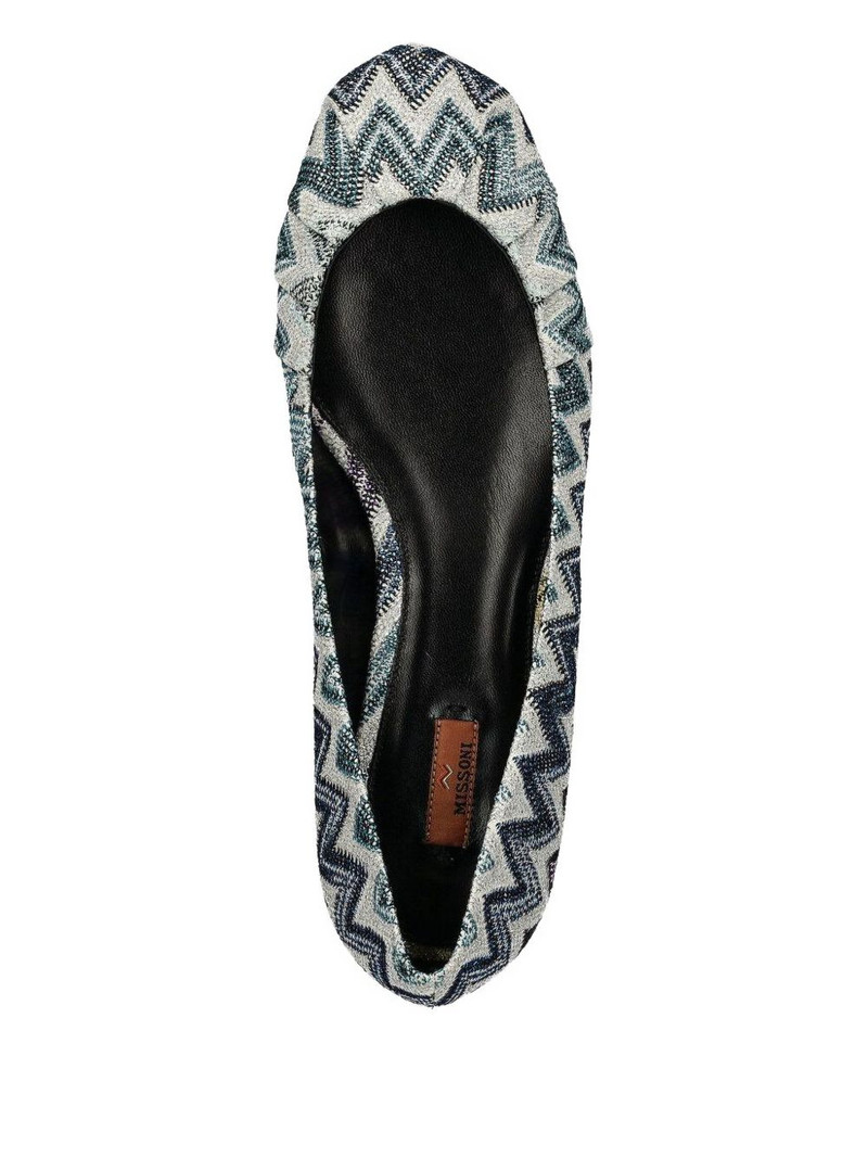Zigzag-pattern ballet flats 4