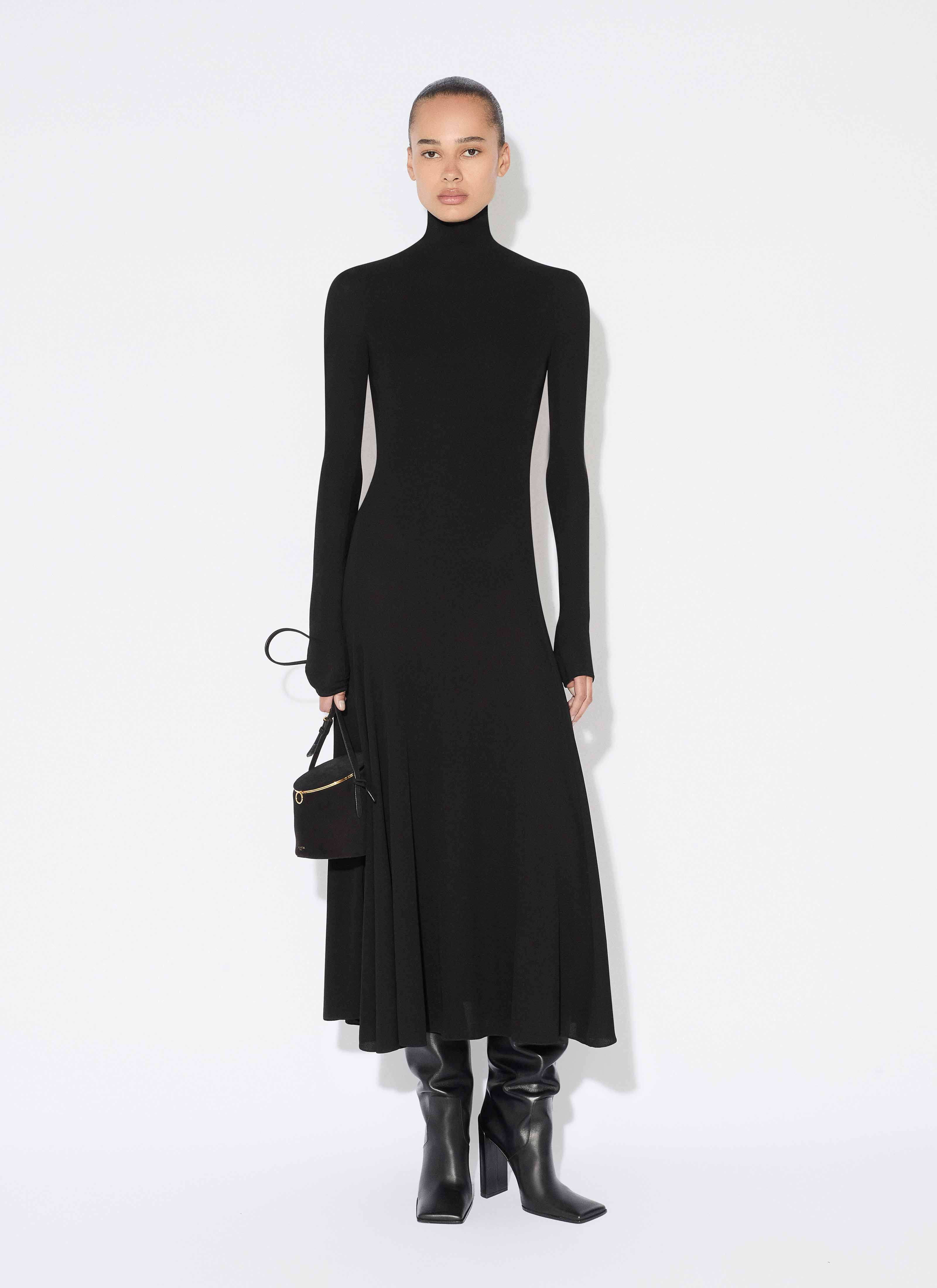 FLUID JERSEY HEART DRESS - 2