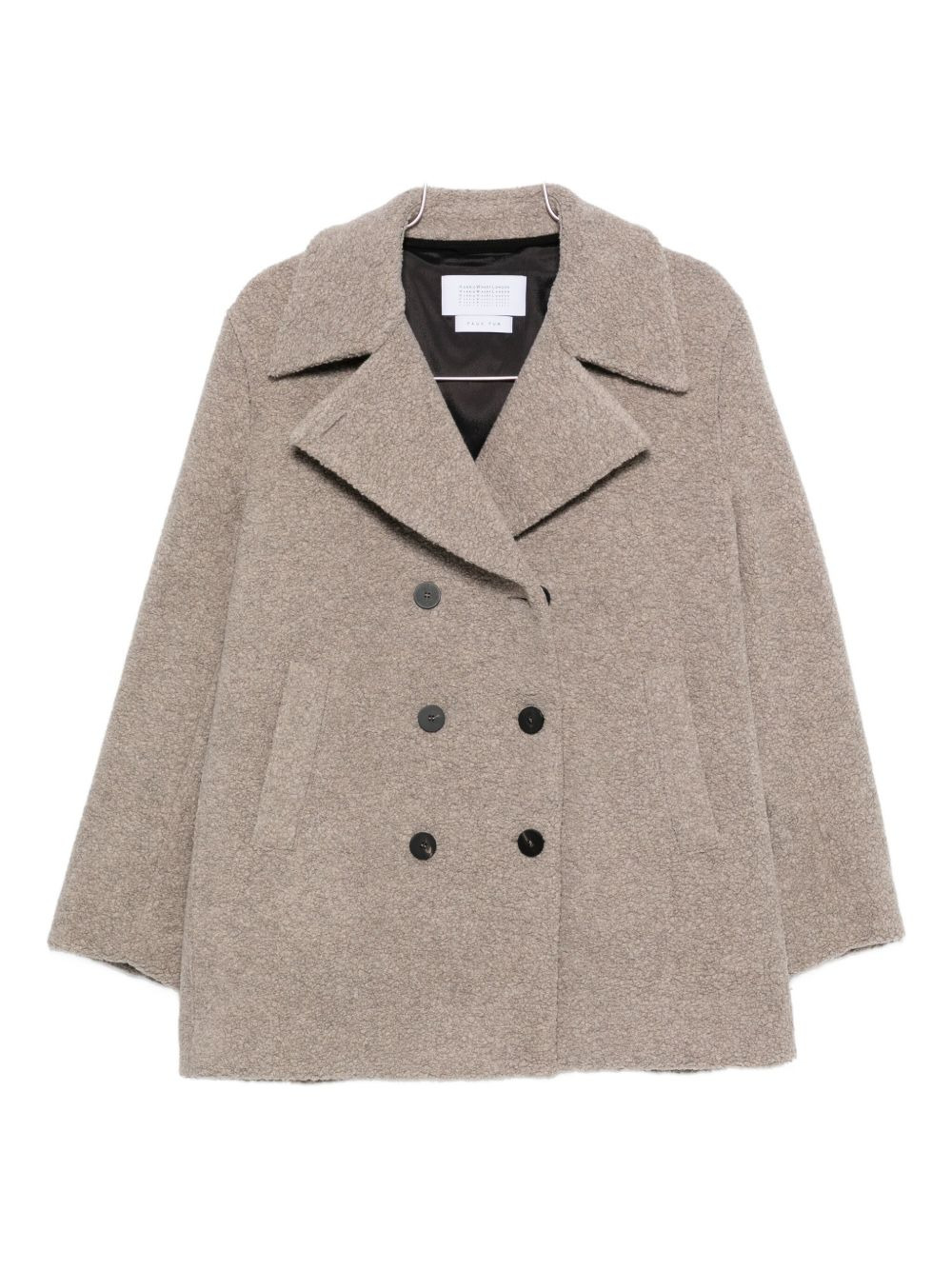 double-breasted coat - 1
